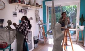 Isabelle Quint Atelier - Cours sculpture modelage mini groupe 3 personnes
