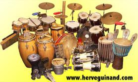 Herve Guinand  - Cours de percussions - Djembe, Congas, Bongos, Cajon, Hang