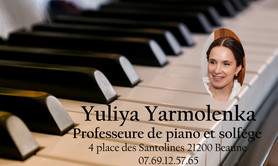 Yuliya Yarmolenka Puygranier - Cours de piano et solfège