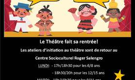 Centre socio culturel R.Salengro - Ateliers théâtre enfants, ados