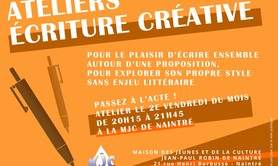 MJC de Naintré - Ateliers écriture créative