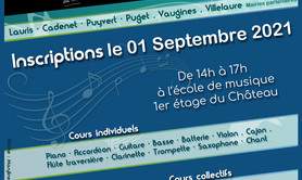 Ecole de musique JFG de Lauris - Inscriptions