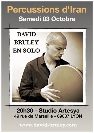 Percussions d'Iran : David BRULEY en solo à Lyon