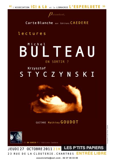 Michel Bulteau, lecture à Chartres (28) !