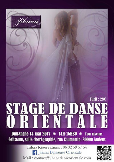 Stage DANSE Orientale avec Jihana - Amiens - 14 mai 2017