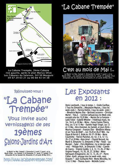 19 èmes salons-Jardins d'Art de "La Cabane Trempée"