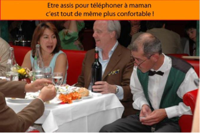 Faux serveur ou serveur fou pour votre dejeuner ou diner, animation décalée et originale!