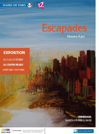Art contemporain "Escapades" de Nouara Kaci 