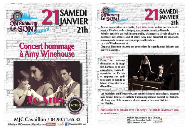 CONCERT HOMMAGE AMY WINEHOUSE