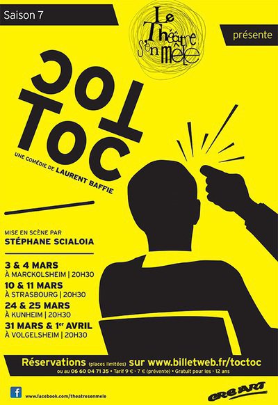 TOC TOC (une comédie de Laurent Baffie) par le Théâtre s'en mêle