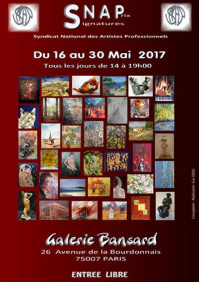 EXPOSITION DU SNAP  - GALERIE BANSARD - PARIS 7ème