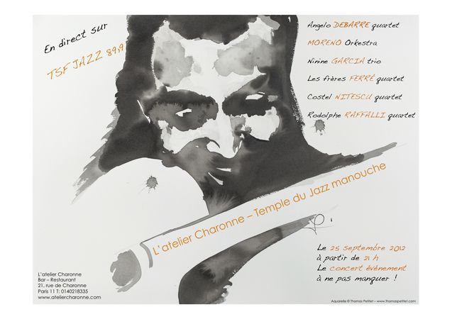 Concert événement à L'atelier Charonne, retransmis en direct sur TSF Jazz (89,9)