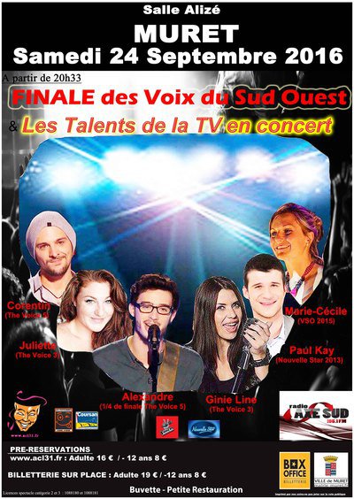FINALE DES VOIX DU SUD OUEST et Concert des Talents de la TV