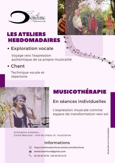 Association Domilune - Ateliers de Chant et Exploration vocale