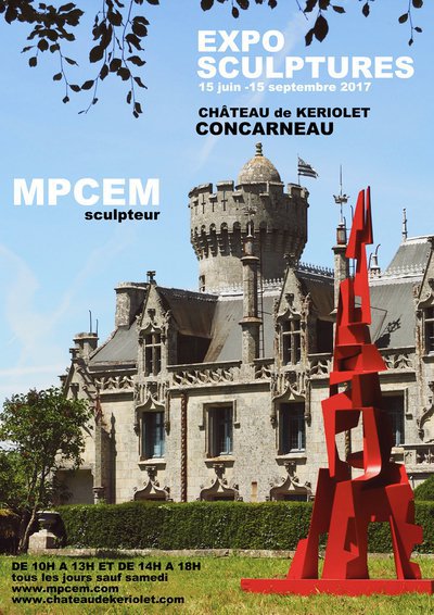 exposition sculptures, château de Kériolet Concarneau