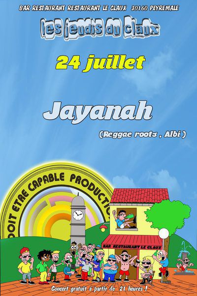 Jayanah  en concert  au Claux  à Peyremale  (30)