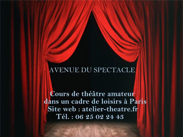 Cours de théâtre amateur pour adulte : niveau avancé - Paris 10ème