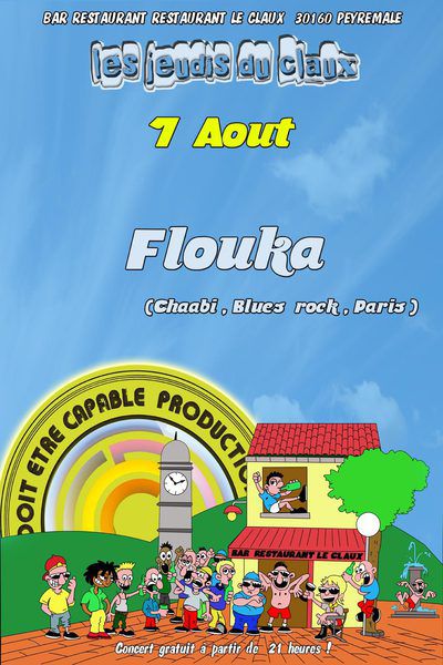 Flouka    en concert  au Claux  à Peyremale (30)