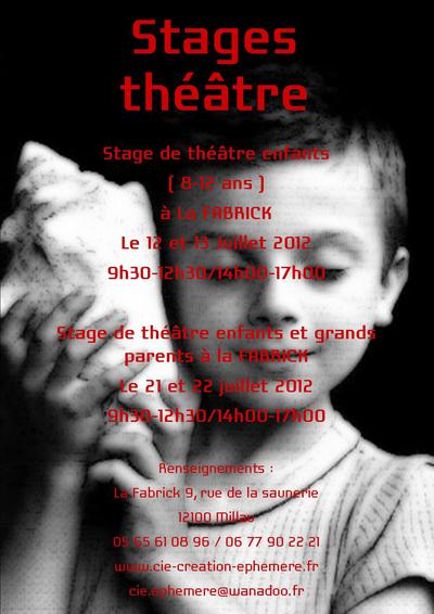 Stage théâtre pour enfant et grands parents