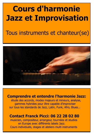 Franck Picci Music - Cours d'Harmonie Jazz et Improvisation Tous Instruments 