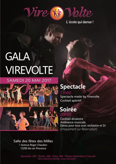 Gala Virevolte Danse: Spectacle et Soirée Dînatoire