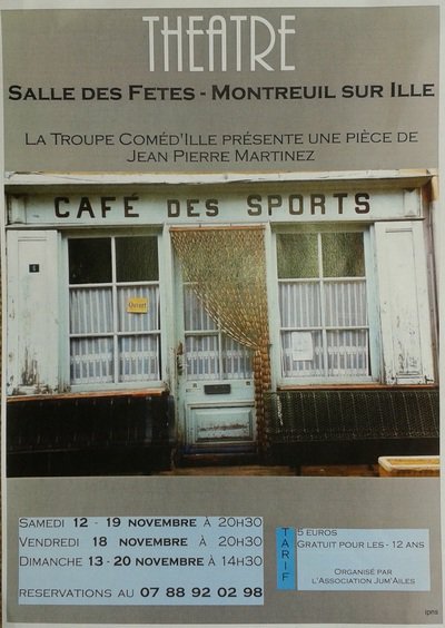 Théâtre "Café des Sports" de JP Martinez par la compagnie Coméd'Ille