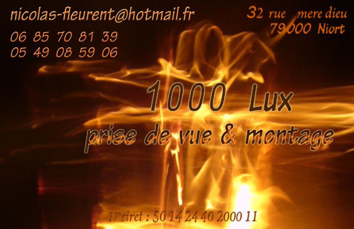 1000lux. Freelance chef opérateur, cadreur