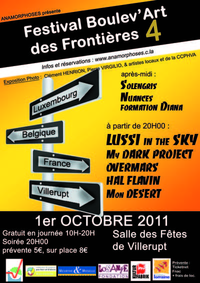 4è Festival Boulev'Art des Frontières 1 Octobre 2011