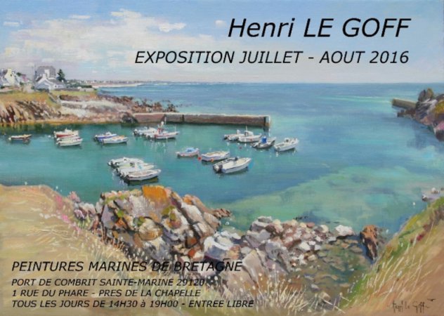 Henri LE GOFF expose ses peintures marines de Bretagne 