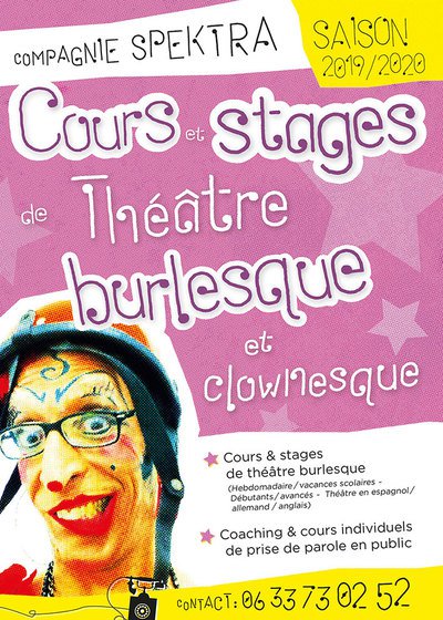 Stage théâtre burlesque et clownesque, Vacances de Toussaint
