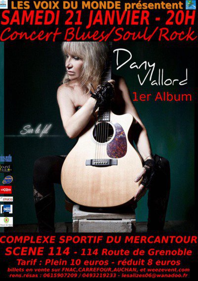 Lancement album de Dany Vallord blues/soul/rock "sur le fil"