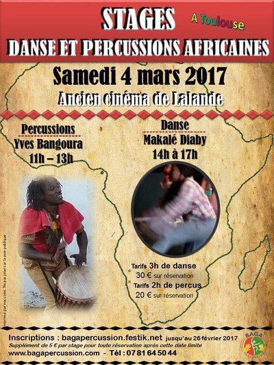 stage de percussions africaines avec Yves Bangoura