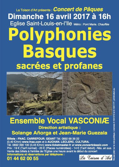 Polyphonies Basques - Ensemble Vasconiae