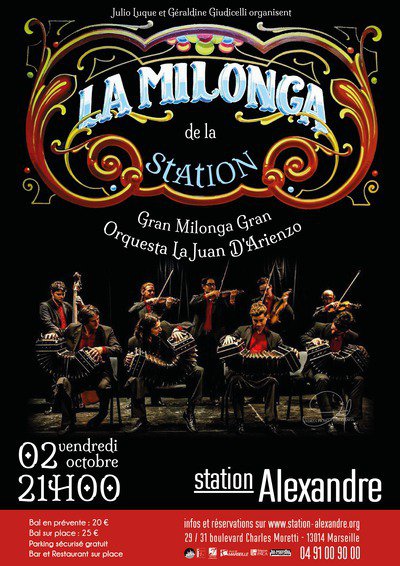 La Milonga de La Station avec l'orchestre La Juan D'Arienzo