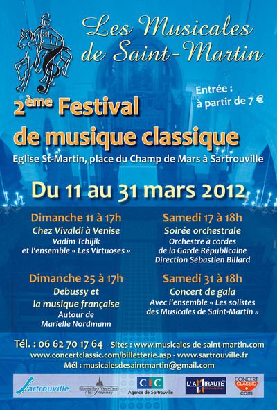 3ème Festival de Musique "Les Musicales de Saint-Martin"