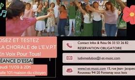 Chorale En Voix Pour Tous - Rejoignez la Chorale de l’ EVPT à L & MUSIC