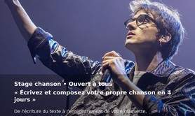 Stage Chanson avec Pierre Guénard (Radio Elvis)-Juillet 2026