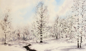 Stage d'aquarelle - peindre la neige