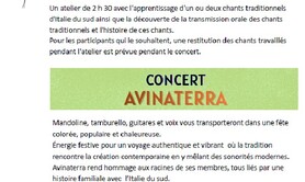 Atelier danse : initiation aux danses d'Italie du Sud 