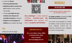 Le personnage chanté et dansé dans une comédie musicale