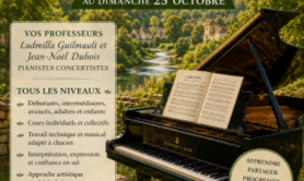 Toussaint, stage de piano, 3 jours intensifs
