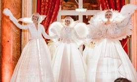 CIE Les ÉCHASSIERS-BLANCS-LUMINEUX. - animation élégante et poétique..