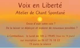 VOIX en LIBERTÉ Atelier de Chant Spontané