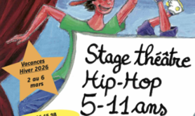 Stages 5-11 ans vacances février 2026 Théâtre & Hip-hop