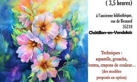 ATELIER de DESSIN et PEINTURE / Les Fleurs 