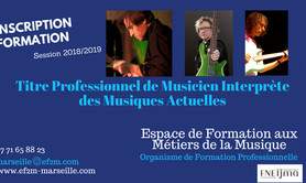 EF2M - Formation de Musicien Interprète des Musiques Actuelles