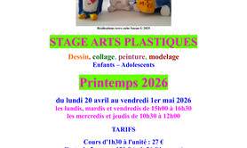 Stage Arts Plastiques Printemps 2026