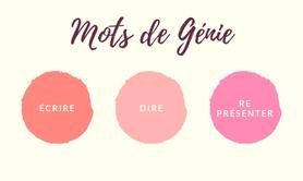 Camille GENIE - MOTS DE GENIE