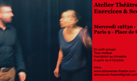 La traversée - Théâtre - Atelier théâtre amateur en petit groupe au trimestre 