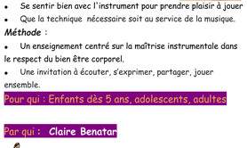 Claire Benatar - Professeure Diplômée